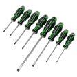 Sealey AK4322HV Premier GripMAX® Screwdriver Set 8pc - Hi-Vis Green
