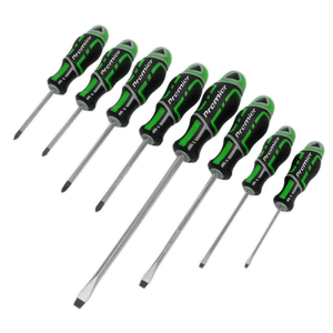 Sealey AK4322HV Premier GripMAX® Screwdriver Set 8pc - Hi-Vis Green