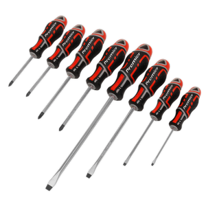 Sealey AK4322 Premier GripMAX® Screwdriver Set 8pc - Red
