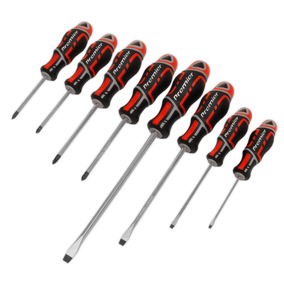 Sealey AK4322 Premier GripMAX® Screwdriver Set 8pc - Red