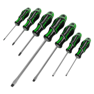 Sealey AK4325HV Premier GripMAX® Screwdriver Set 7pc - Hi-Vis Green