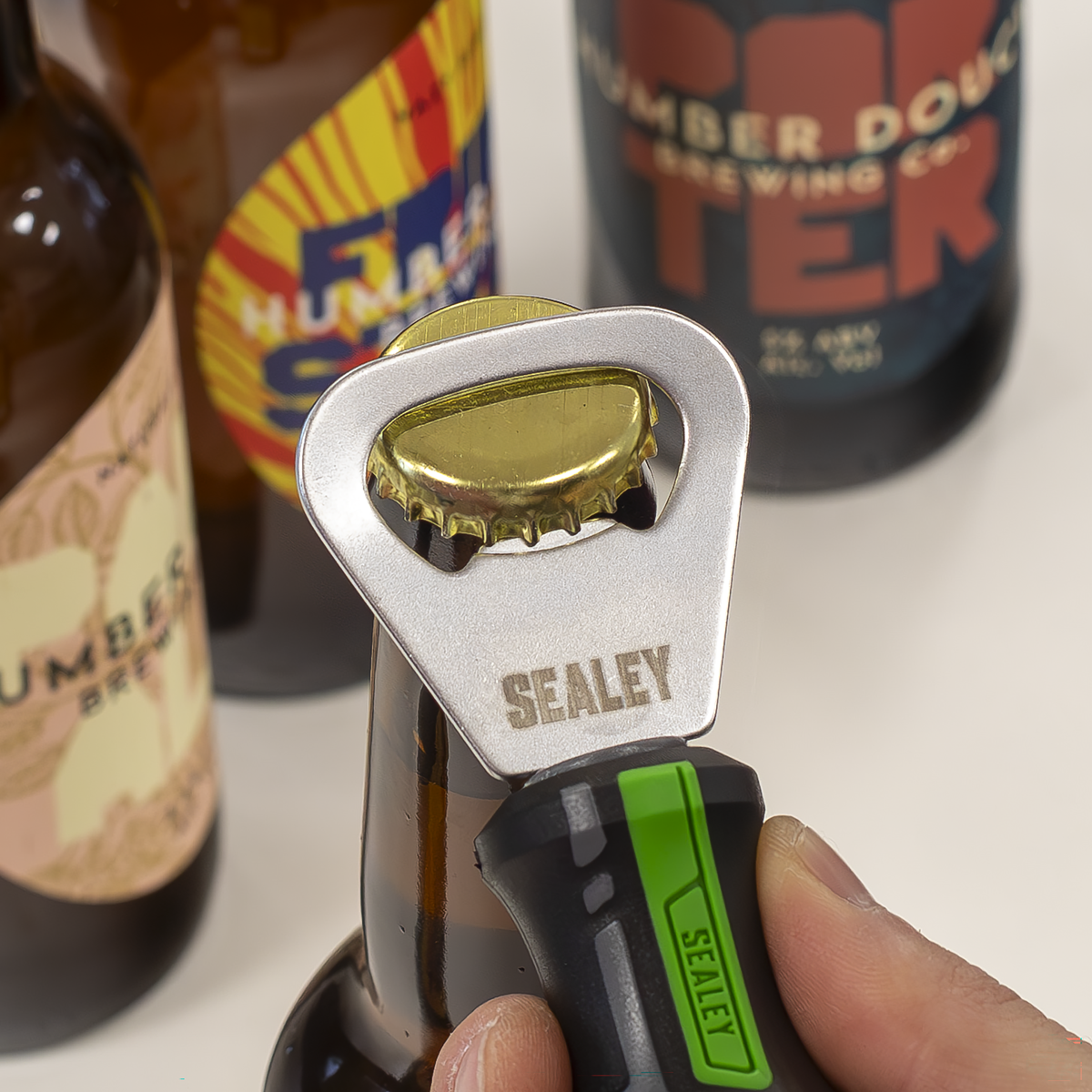 Sealey AK4368HV Premier GripMAX® Bottle Opener - Hi-Vis Green - additional view 7