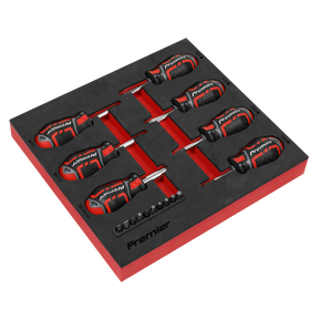 Sealey AK4371 Premier GripMAX® Stubby Screwdriver Set 17pc