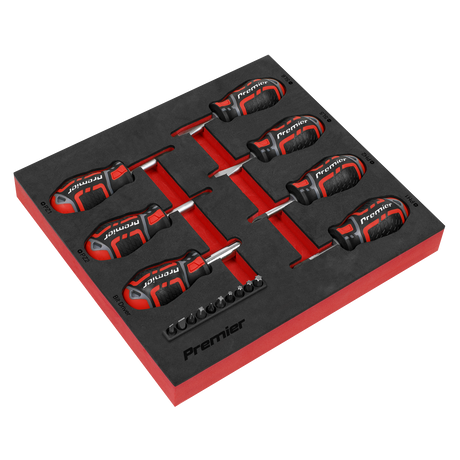 Sealey AK4371 Premier GripMAX® Stubby Screwdriver Set 17pc