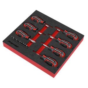 Sealey AK4371 Premier GripMAX® Stubby Screwdriver Set 17pc - additional view 2