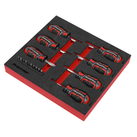 Sealey AK4371 Premier GripMAX® Stubby Screwdriver Set 17pc - additional view 2