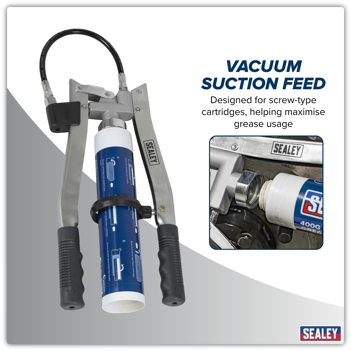Sealey AK4405 Double Lever Grease Gun - additional view 3