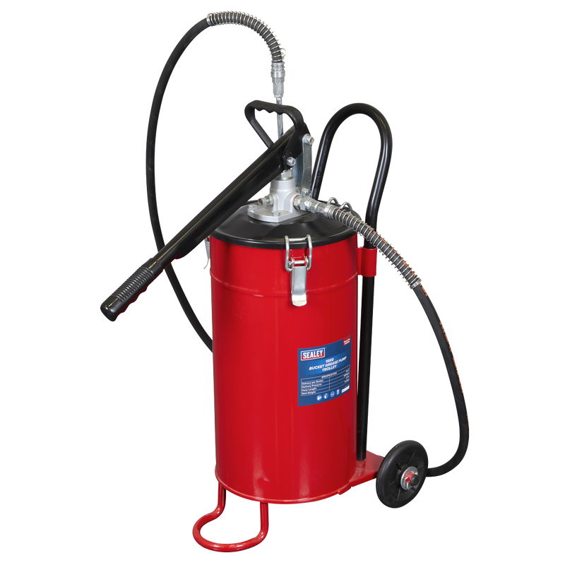 Sealey AK451X Bucket Grease Pump Trolley 15kg - additional view 2