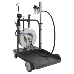 Sealey AK4562D Air Operated Oil Dispensing System with 10m Retractable Hose Reel