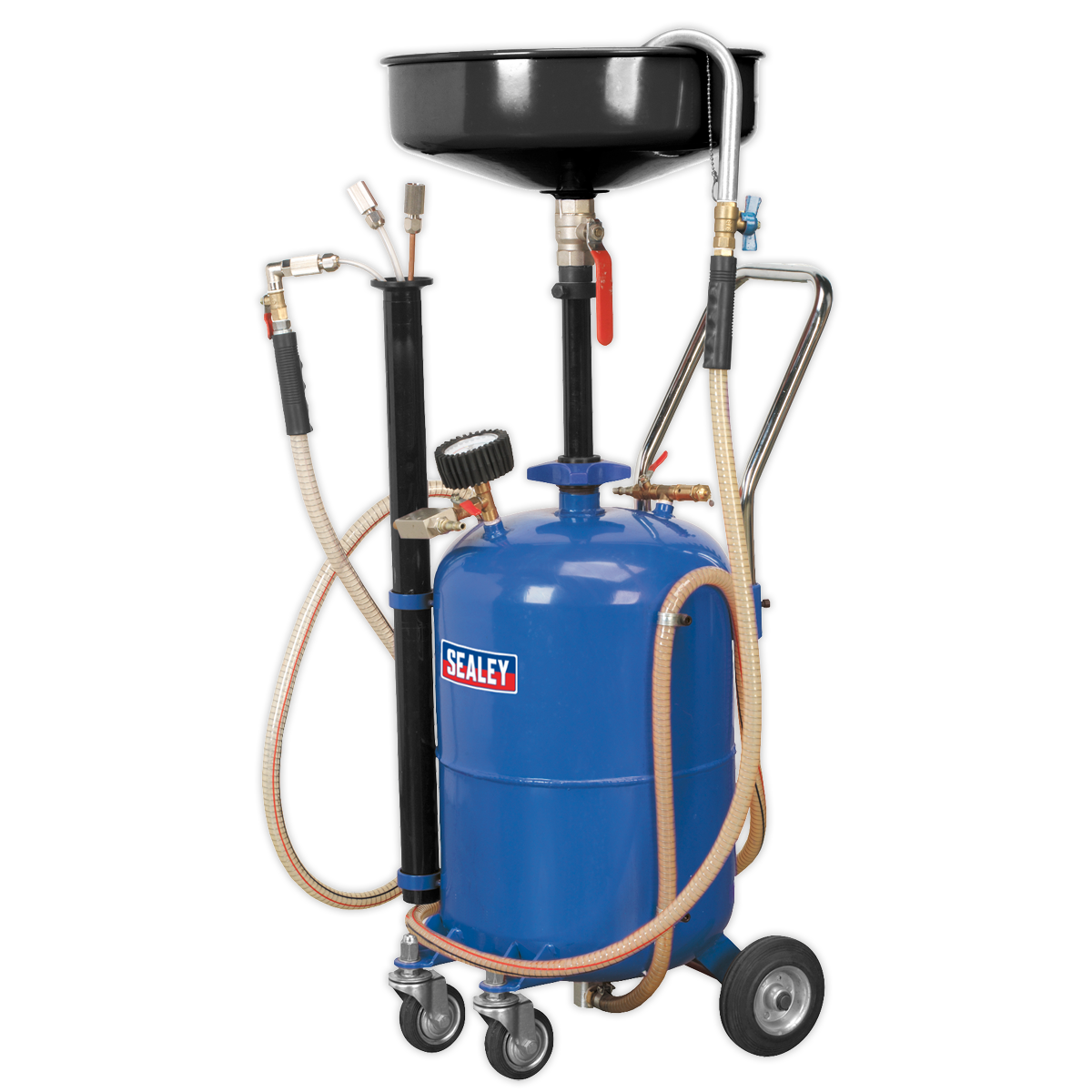 Sealey AK456DX Air Discharge Mobile Oil Drainer with Probes 35L
