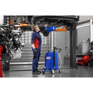 Sealey AK459DX Air Discharge Mobile Oil Drainer with Probes 90L - additional view 3