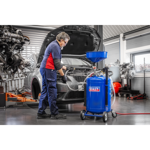 Sealey AK459DX Air Discharge Mobile Oil Drainer with Probes 90L - additional view 17