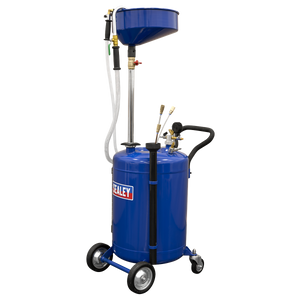 Sealey AK459DX Air Discharge Mobile Oil Drainer with Probes 90L