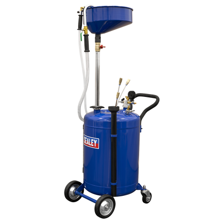 Sealey AK459DX Air Discharge Mobile Oil Drainer with Probes 90L