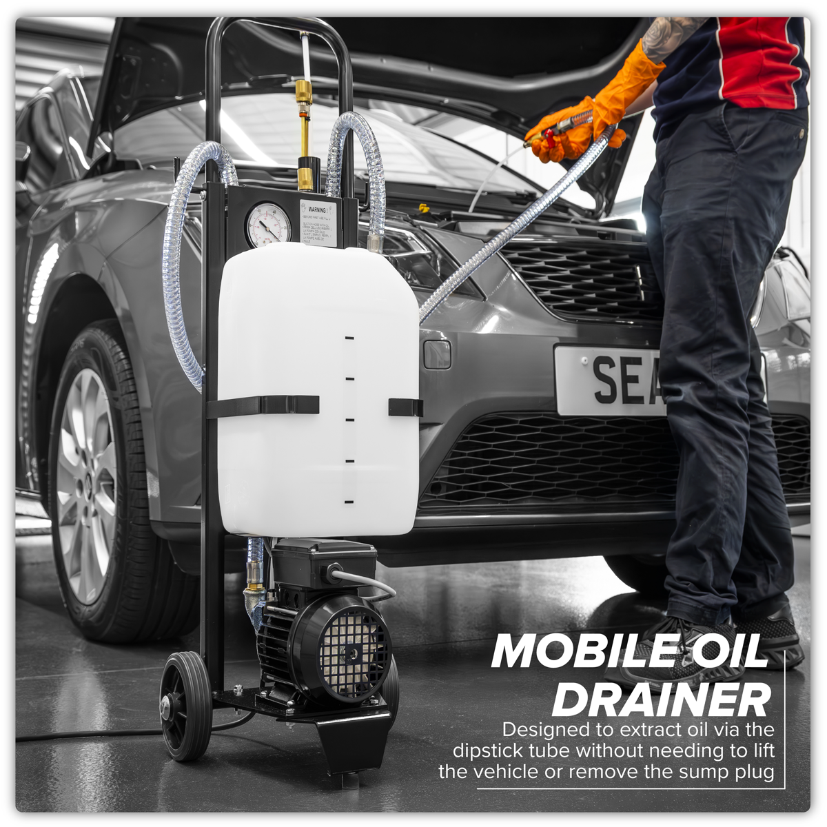 Sealey AK466D Mobile Oil Extractor 12L - additional view 11