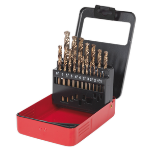 Sealey AK4701 HSS Cobalt Fully Ground Drill Bit Set 19pc - additional view 3