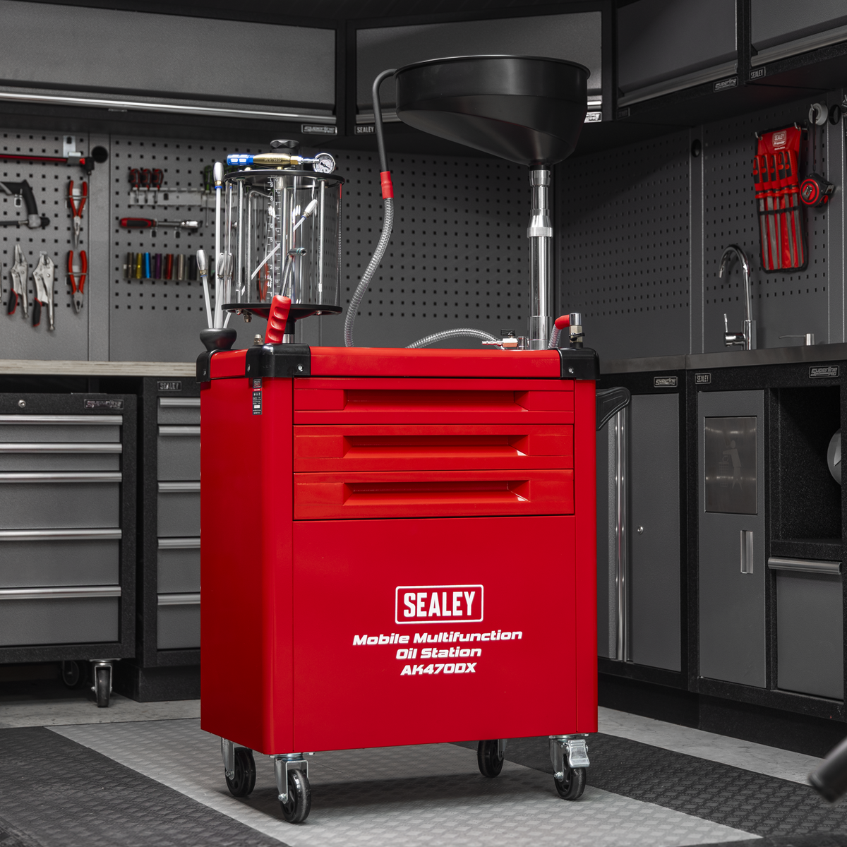 Sealey AK470DX Mobile Multifunction Oil Station with 61pc Tool Set - additional view 18