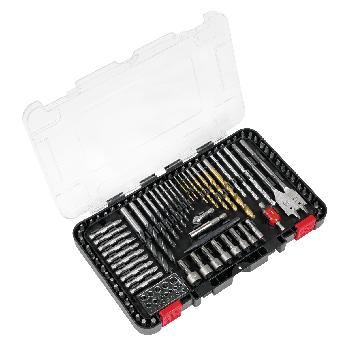 Sealey AK47104 Drill & Bit Accessory Set 104pc