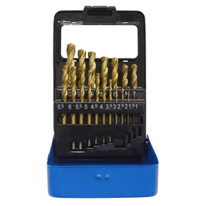 Sealey AK4719 HSS Fully Ground Drill Bit Set 19pc - DIN 338 - additional view 2