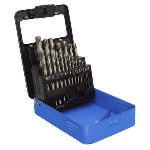 Sealey AK47191 HSS Fully Ground Drill Bit Set 19pc
