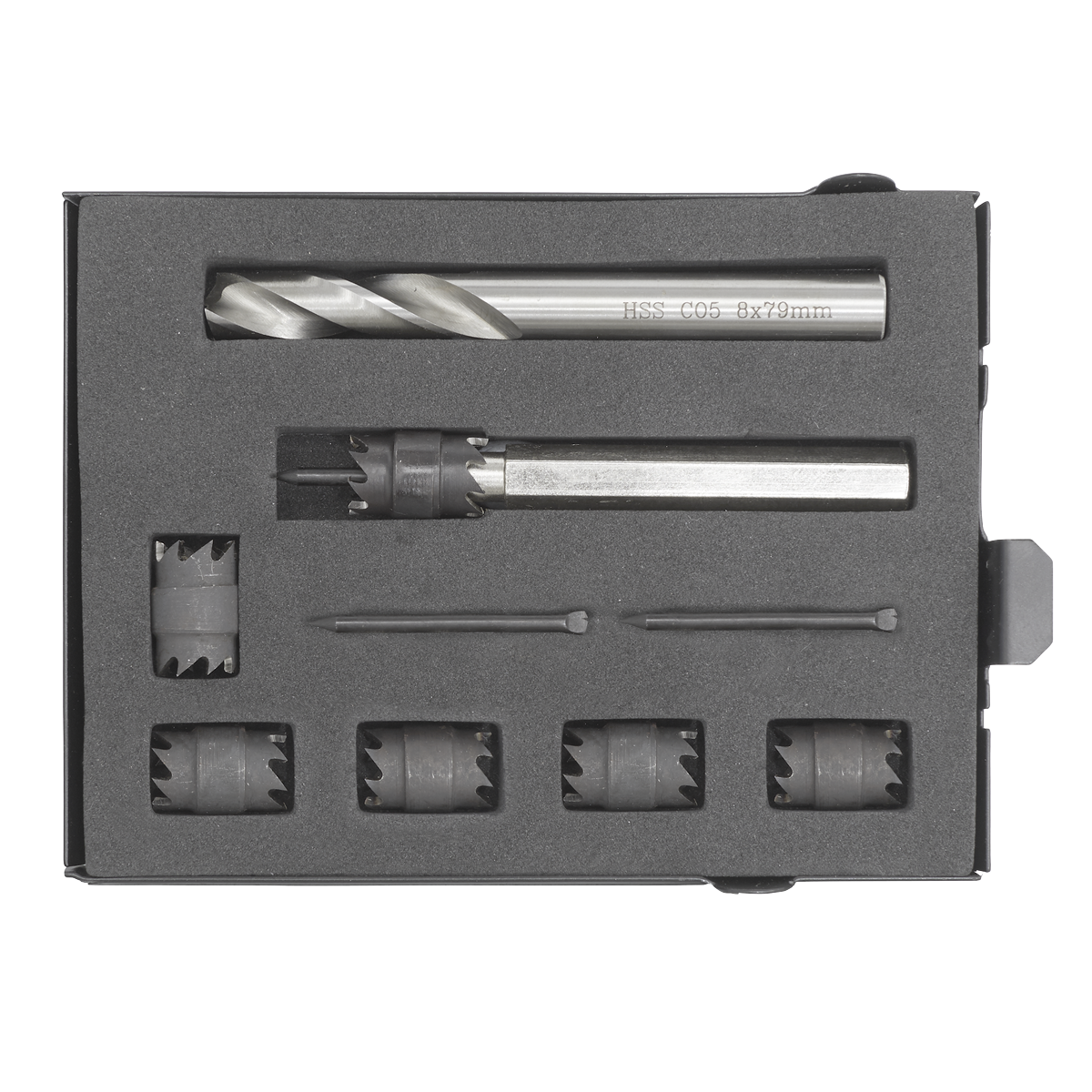 Sealey AK4730 Spot Weld Cutter & Drill Bit Set 10mm 9pc - additional view 2