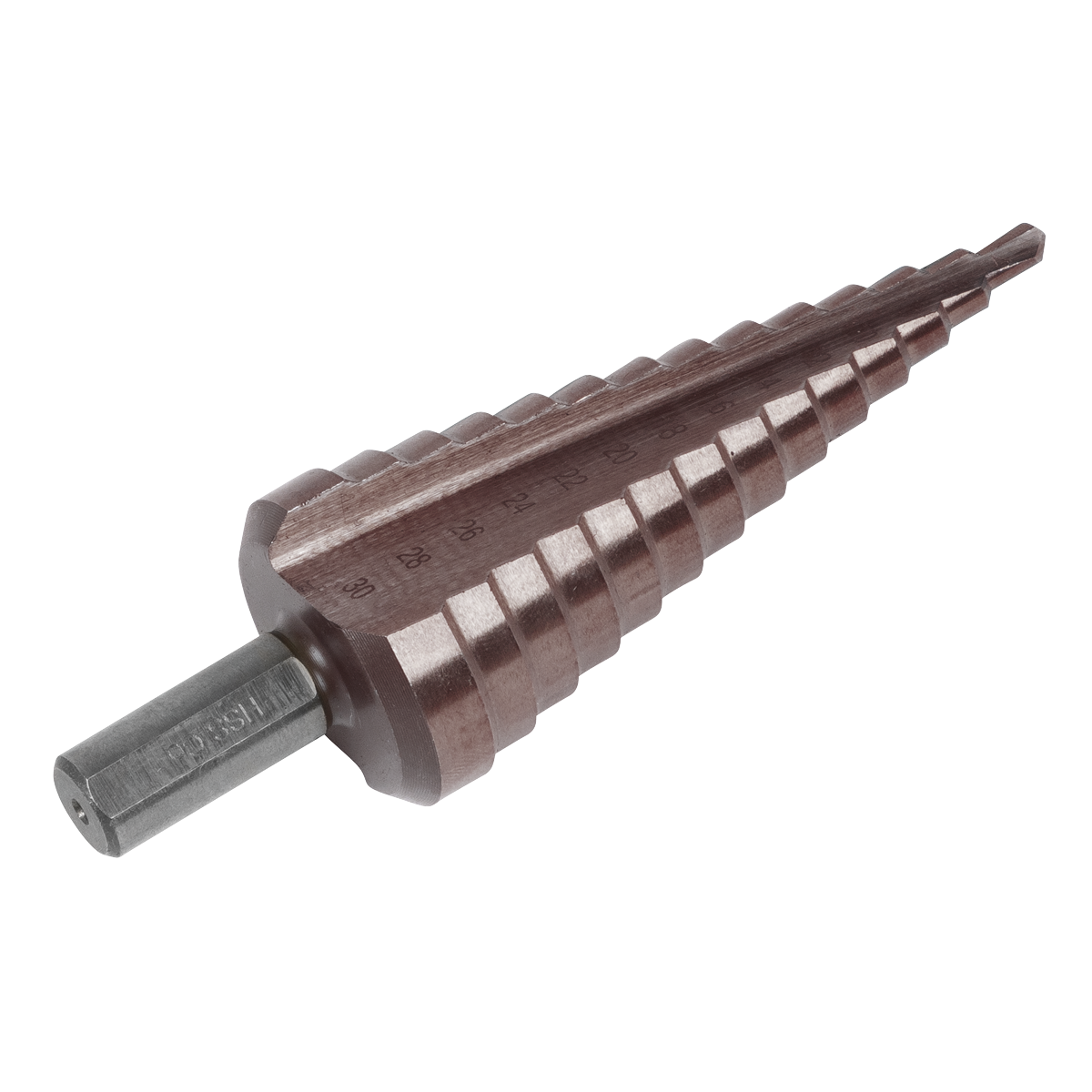 Sealey AK4732 Straight Flute HSS Cobalt Step Drill Bit 4-30mm