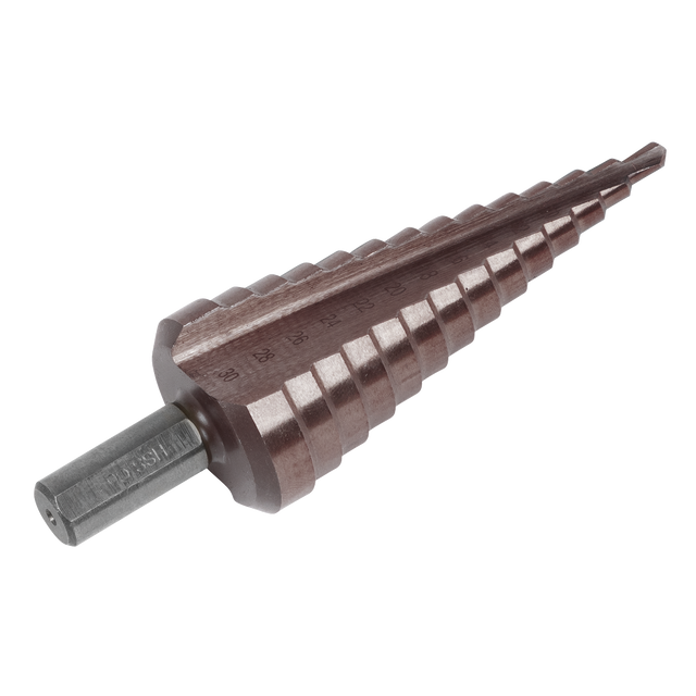 Sealey AK4732 Straight Flute HSS Cobalt Step Drill Bit 4-30mm