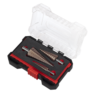 Sealey AK4733 Premier Straight Flute HSS Cobalt Step Drill Bit Set 3pc - additional view 3