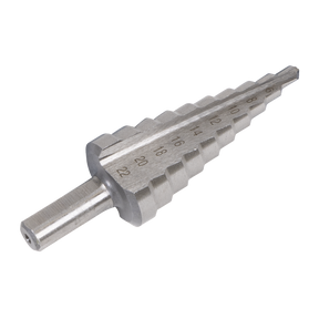 Sealey AK4744 Straight Flute HSS 4341 Step Drill Bit 4-22mm