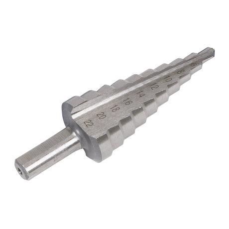 Sealey AK4744 Straight Flute HSS 4341 Step Drill Bit 4-22mm