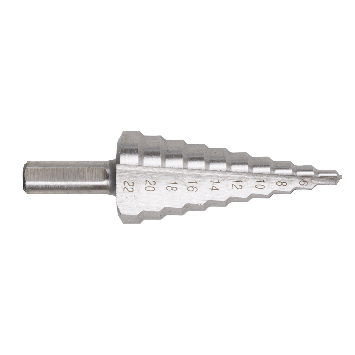 Sealey AK4744 Straight Flute HSS 4341 Step Drill Bit 4-22mm - additional view 2