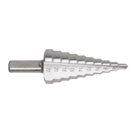 Sealey AK4744 Straight Flute HSS 4341 Step Drill Bit 4-22mm - additional view 2