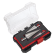 Sealey AK4746 Straight Flute HSS 4341 Step Drill Bit Set 3pc