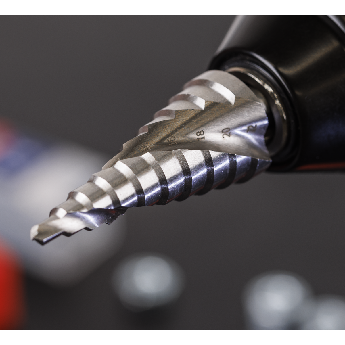 Sealey AK4747 Spiral Flute HSS 4341 Step Drill Bit 4-22mm - additional view 3