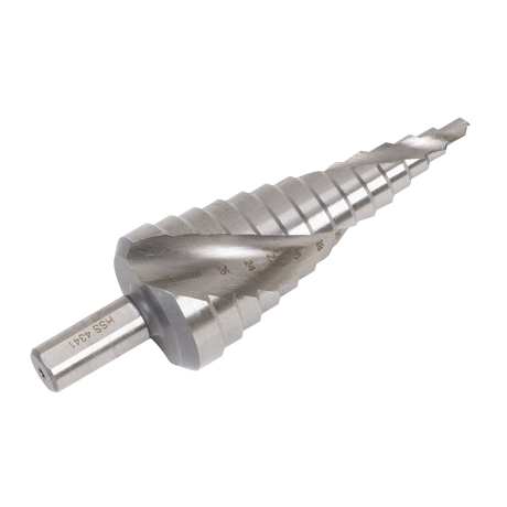 Sealey AK4748 Spiral Flute HSS 4341 Step Drill Bit 4-30mm