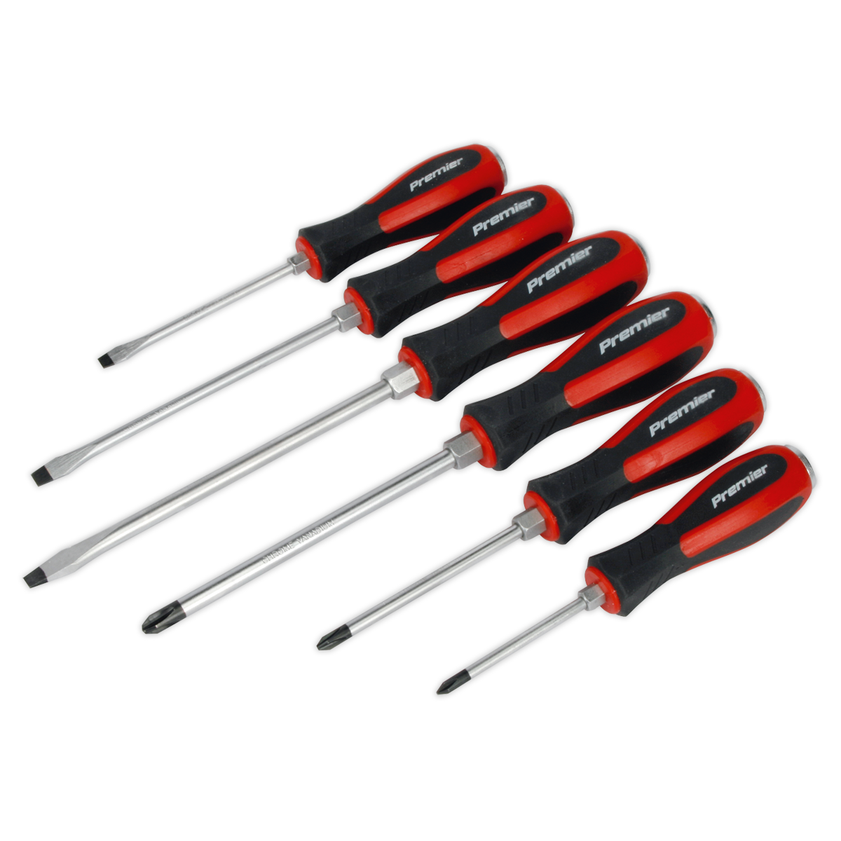 Sealey AK4932 Premier Hammer-Thru Screwdriver Set 6pc