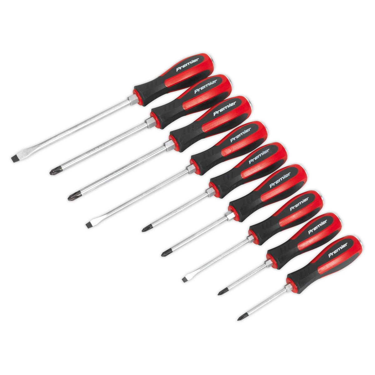 Sealey AK4934 Premier Hammer-Thru Screwdriver Set 9pc