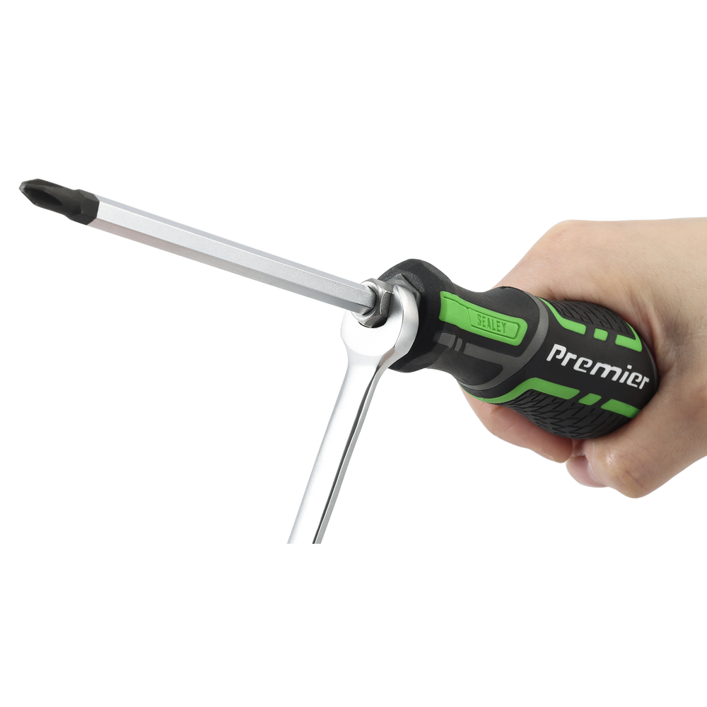 Sealey AK4940HV Premier Hammer-Thru Screwdriver Set 6pc - Hi-Vis Green - additional view 7