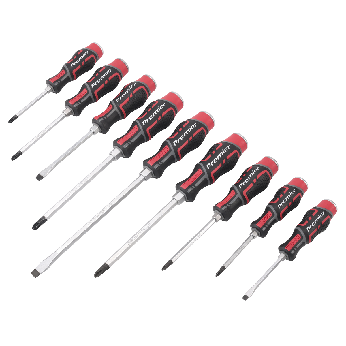 Sealey AK4941 Premier Hammer-Thru Screwdriver Set 9pc