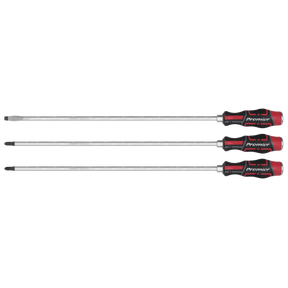 Sealey AK4942 Premier Extra-Long Hammer-Thru Screwdriver Set 450mm 3pc