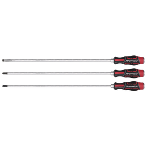 Sealey AK4942 Premier Extra-Long Hammer-Thru Screwdriver Set 450mm 3pc