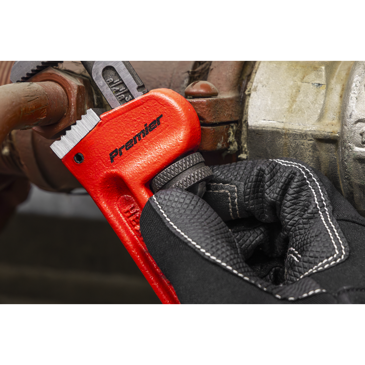 Sealey AK5101 Premier Cast Steel Pipe Wrench European Pattern 200mm - additional view 5
