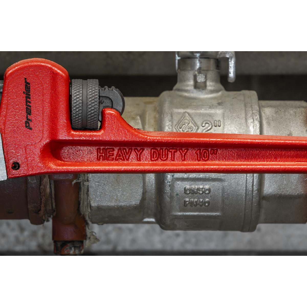 Sealey AK5102 Premier Cast Steel Pipe Wrench European Pattern 250mm - additional view 2