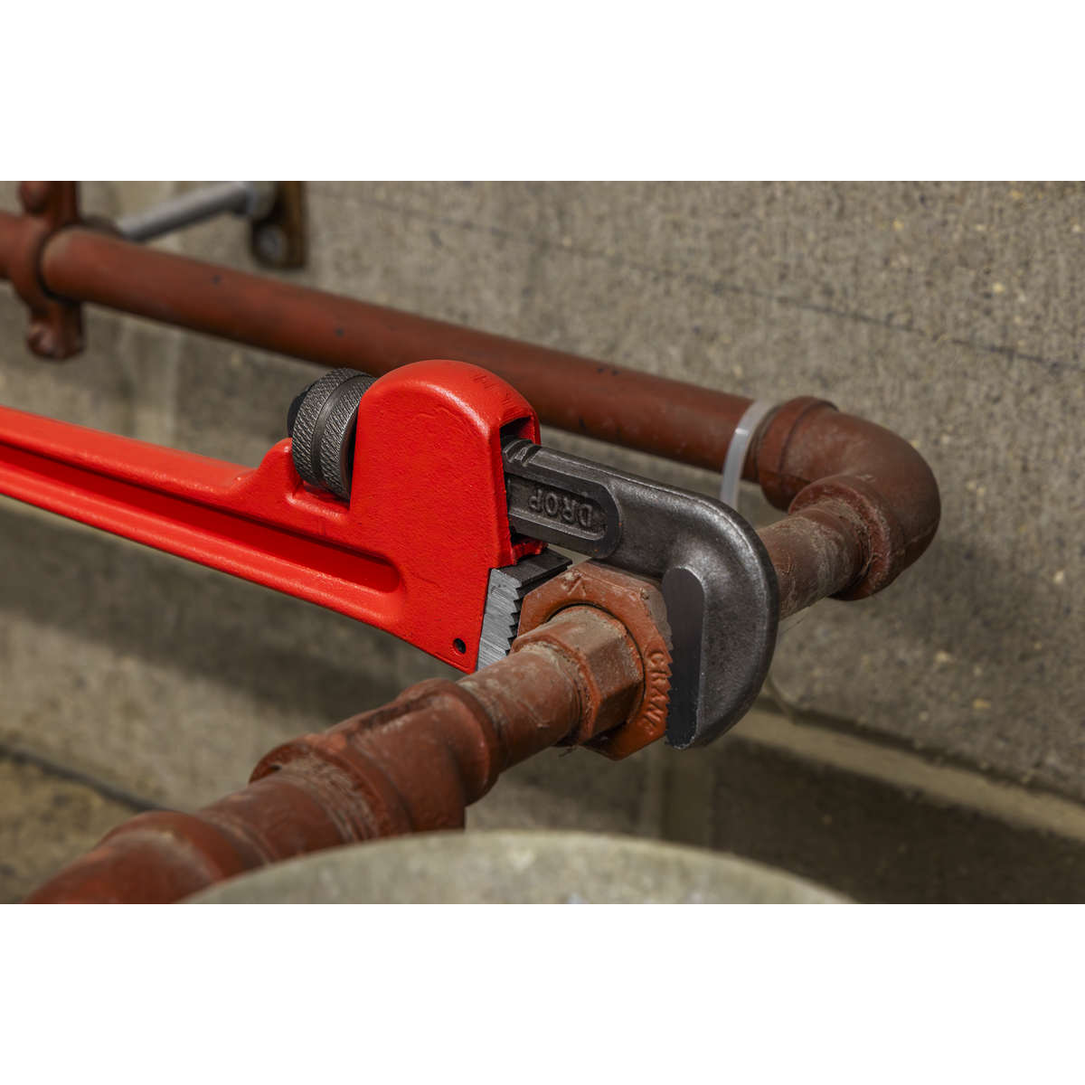 Sealey AK5103 Premier Cast Steel Pipe Wrench European Pattern 300mm - additional view 5