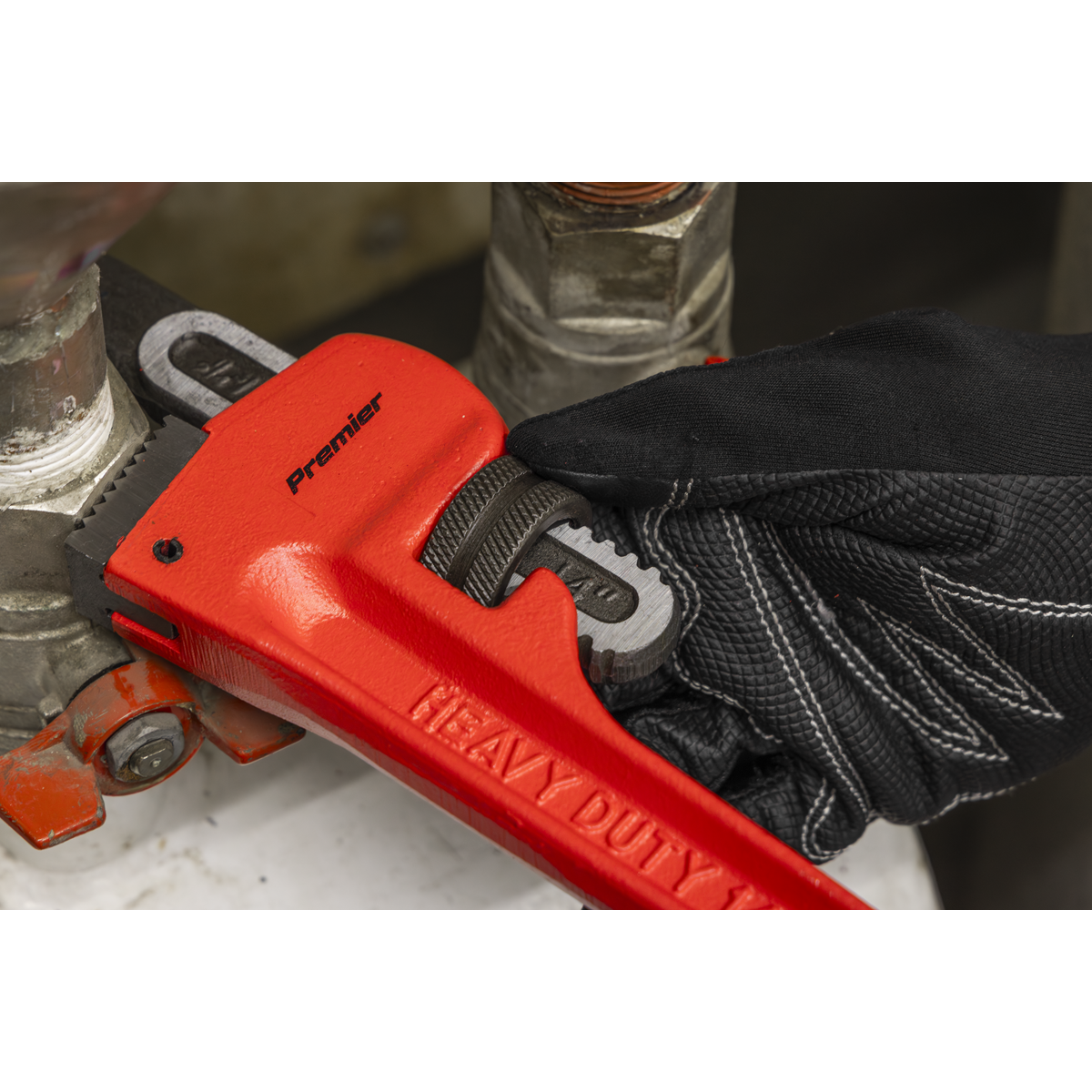 Sealey AK5104 Premier Cast Steel Pipe Wrench European Pattern 350mm - additional view 10