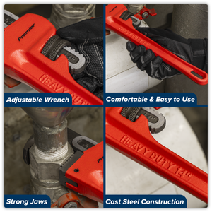 Sealey AK5104 Premier Cast Steel Pipe Wrench European Pattern 350mm - additional view 5