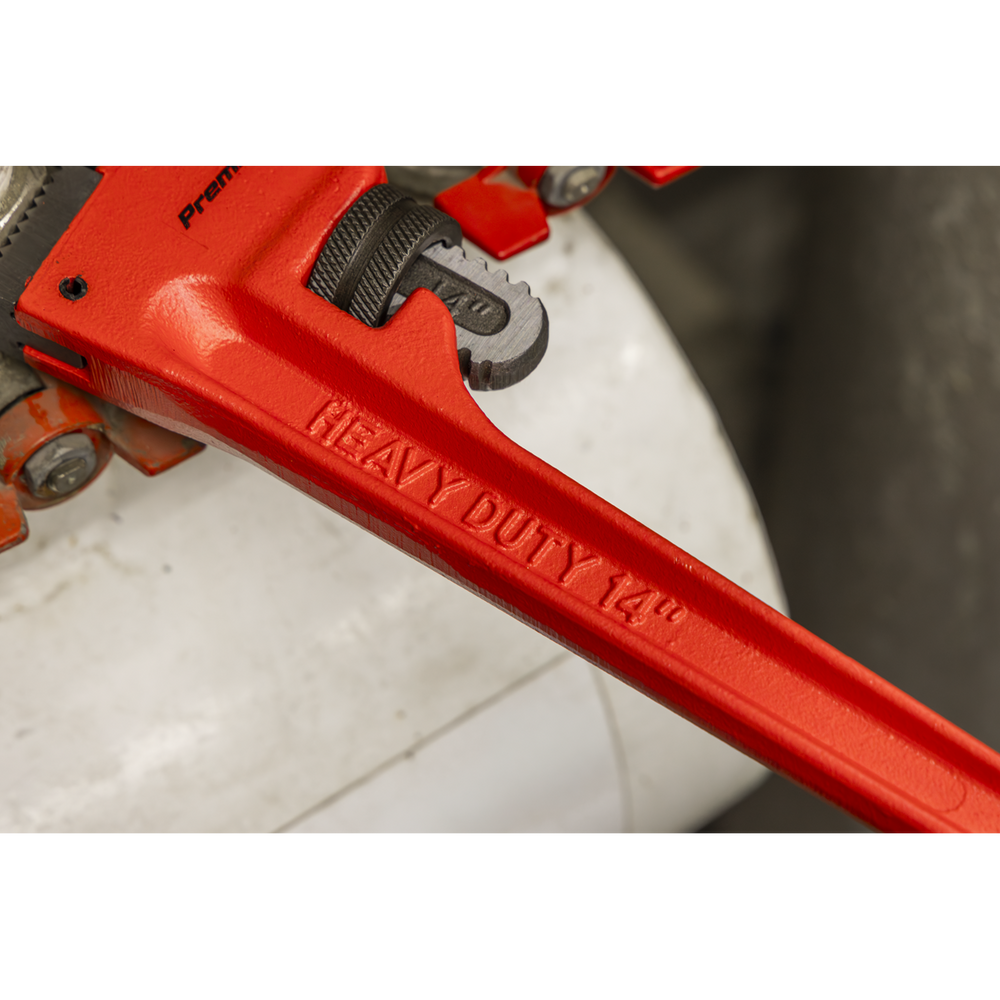 Sealey AK5104 Premier Cast Steel Pipe Wrench European Pattern 350mm - additional view 2