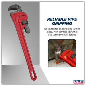 Sealey AK5105 Premier Cast Steel Pipe Wrench European Pattern 450mm - additional view 9