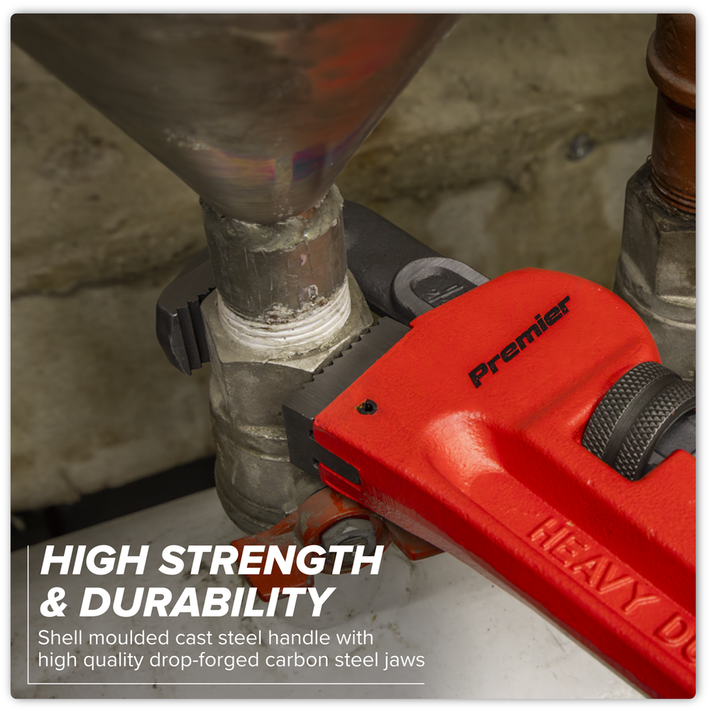 Sealey AK5105 Premier Cast Steel Pipe Wrench European Pattern 450mm - additional view 10
