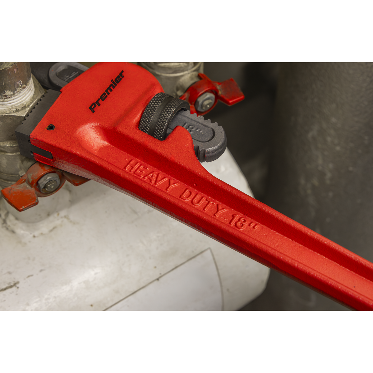 Sealey AK5105 Premier Cast Steel Pipe Wrench European Pattern 450mm - additional view 8